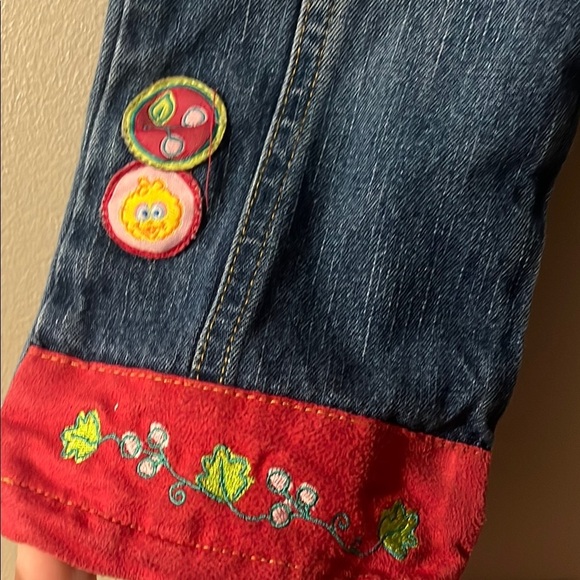 Sesame Street Kids Denim Jeans with Red Embroidery’s - Picture 2 of 5